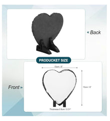 Custom Heart Photo Slate